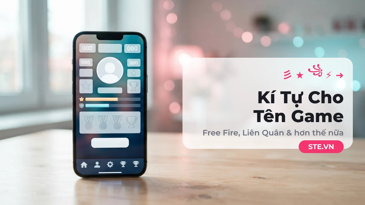Kí tự đặc biệt đặt tên game Free Fire, Liên Quân