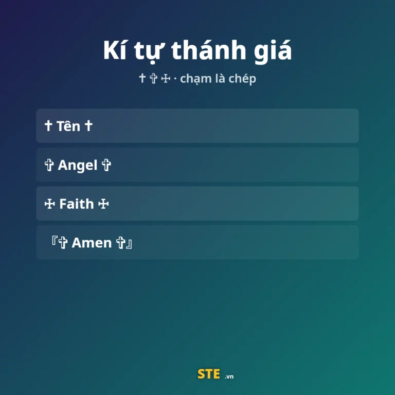 Kí tự thánh giá ✝ ✞ ☩ copy
