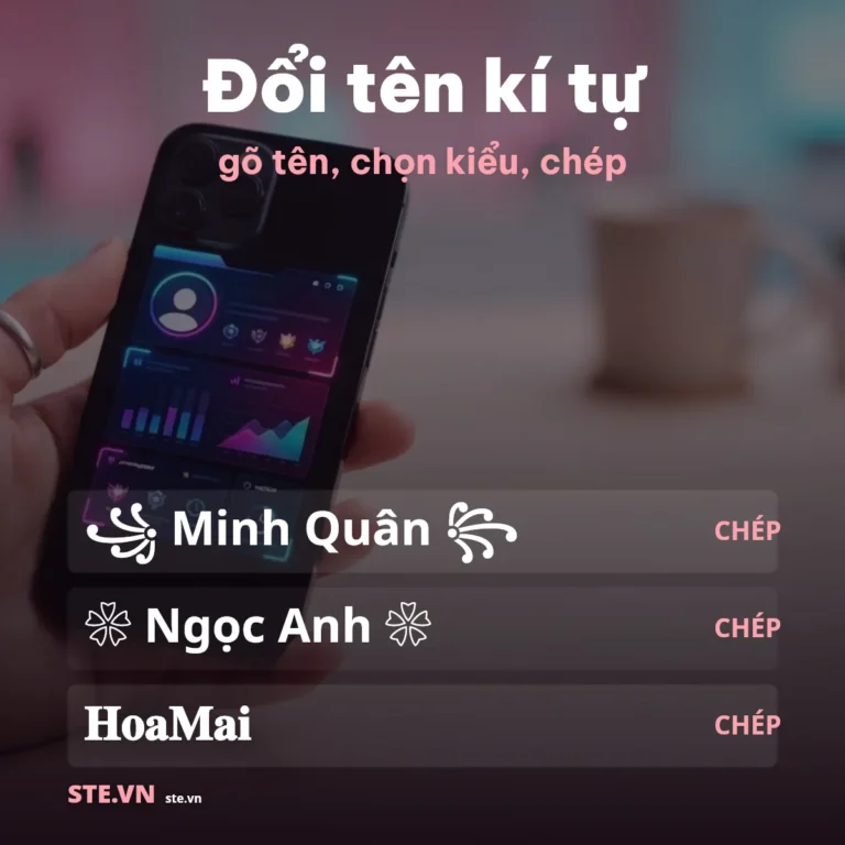 Đổi tên kí tự đặc biệt — cách đổi trên game & MXH