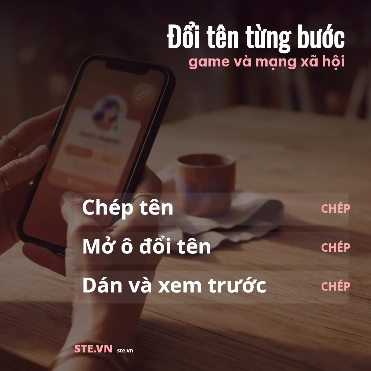 Các bước đổi tên kí tự đặc biệt trên game và mạng xã hội