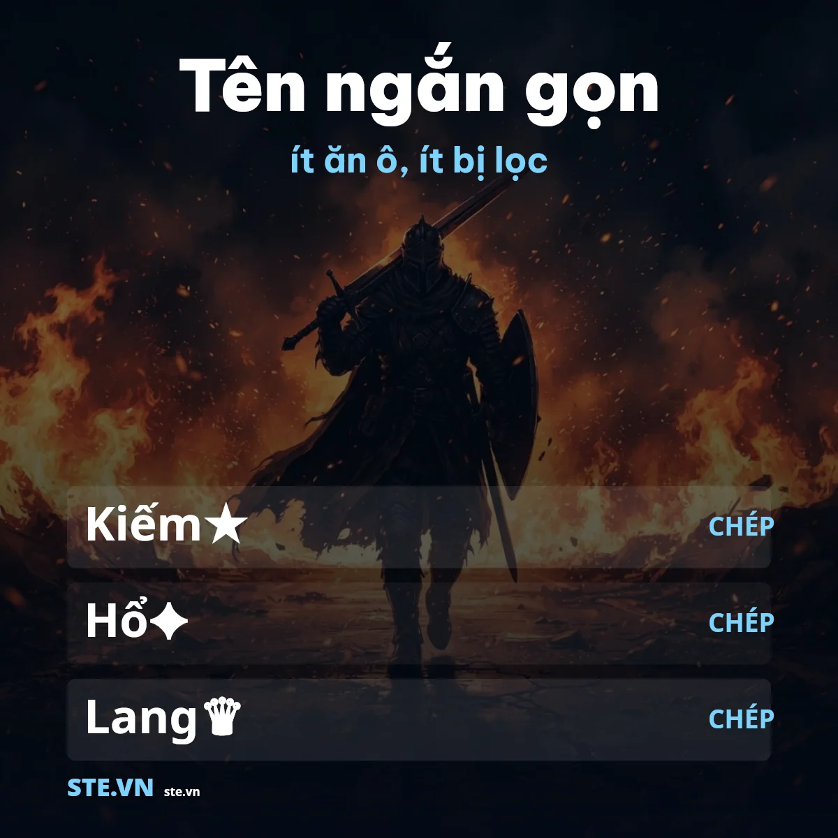 Tên ngắn gọn cho Liên Quân