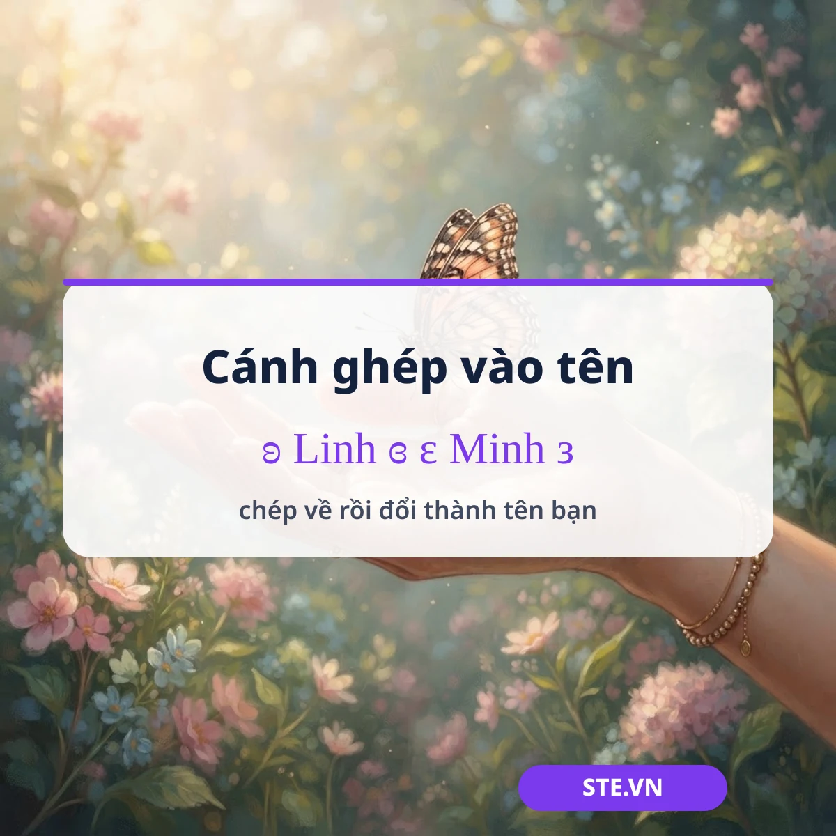 Cánh ghép vào tên: ʚ Linh ɞ, ε Minh з