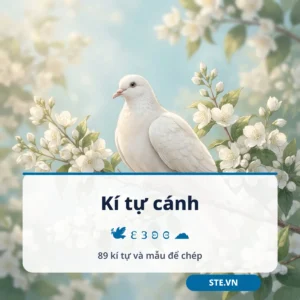 Kí tự cánh 🪽 🕊 ε з ʚ ɞ để copy