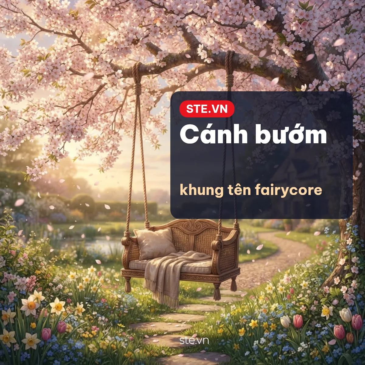 Khung tên cánh bướm kiểu fairycore để chép và dán