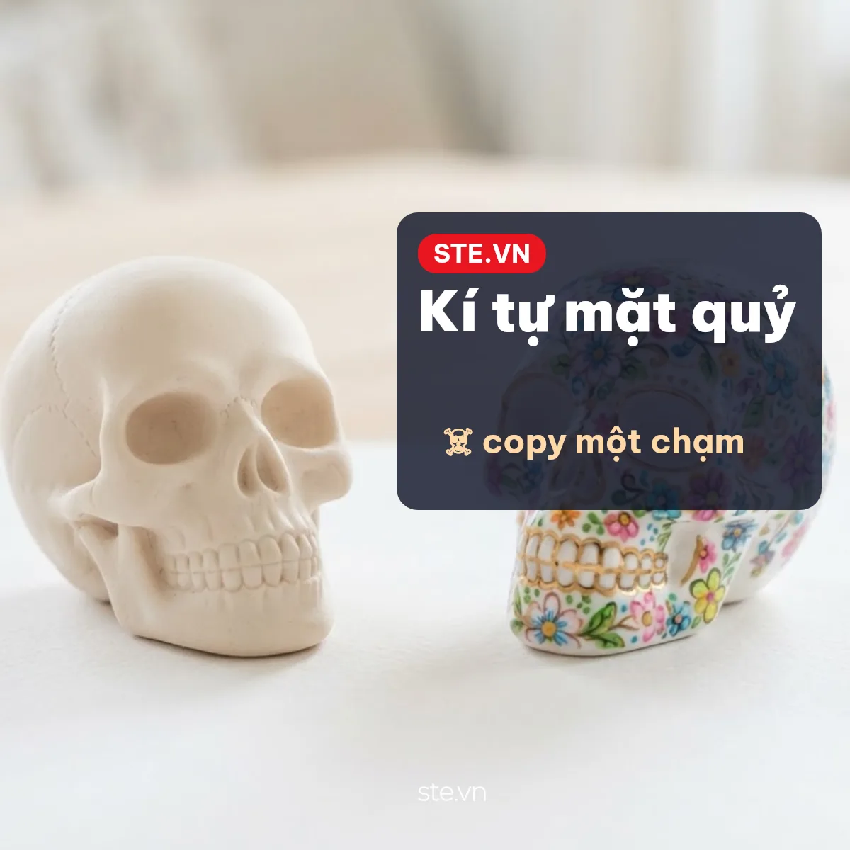 Kí tự mặt quỷ và đầu lâu 😈 ☠ để chép và dán