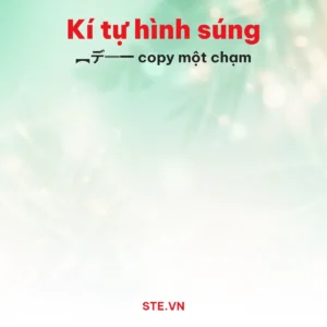 Kí tự hình súng ︻デ═一 để chép và dán