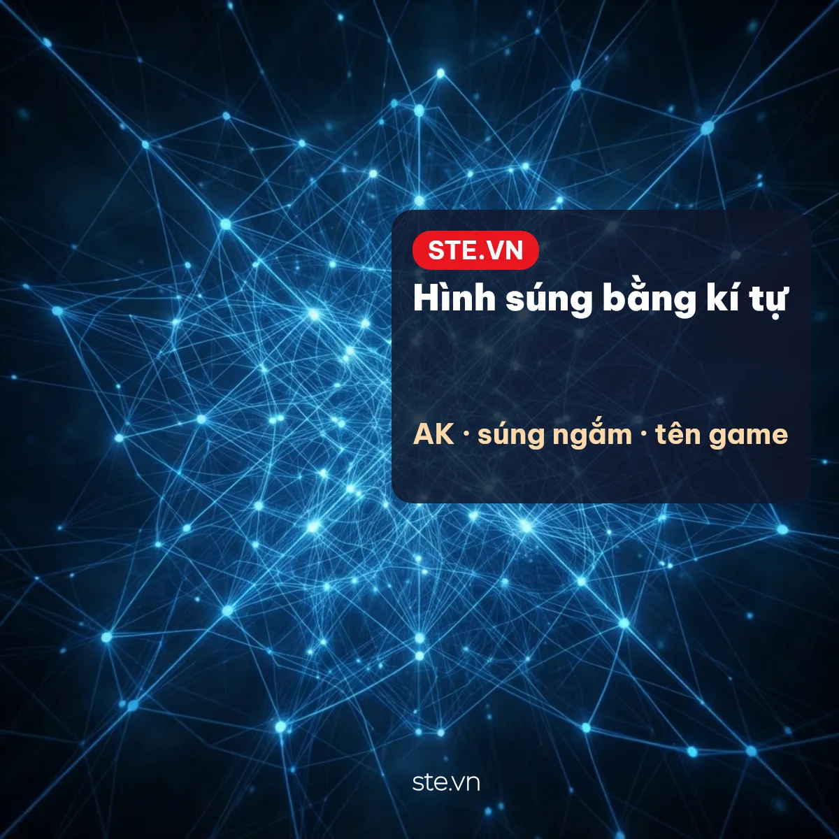 Hình súng AK và súng ngắm vẽ bằng kí tự để chép