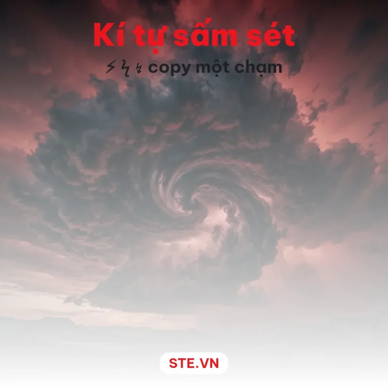 Kí Tự Sấm Sét ⚡ ϟ — Tia Sét Copy